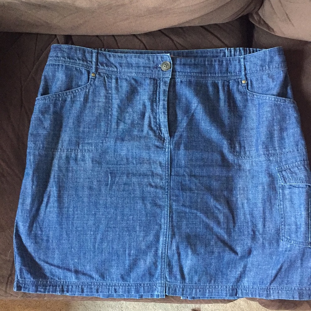 Chico’s denim skirt